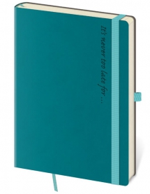 Notebooks - Notebook Flexies L dot grid Petrol Blue