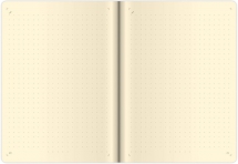 With changeable inside block - Notebook Flip M dot grid grey/grey