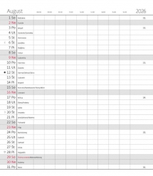 TORINO (celoplastové dosky) - Mesačný diár Torino modrý