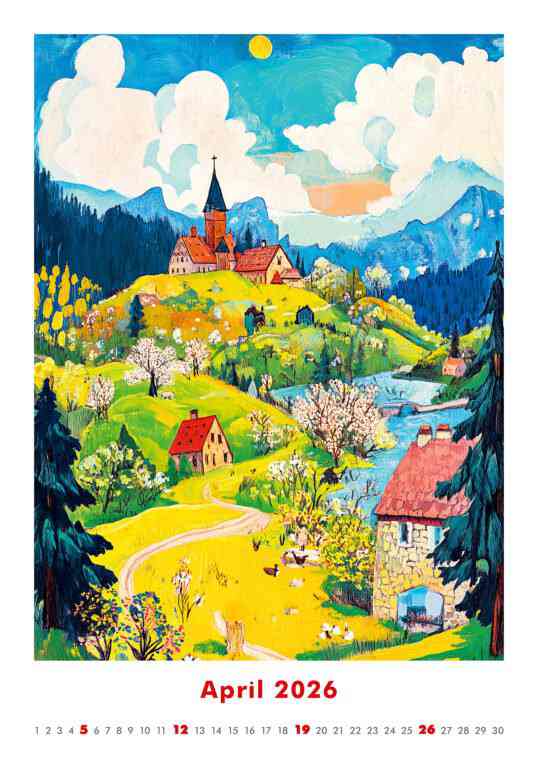 STANDARD - Calendar Art Naive