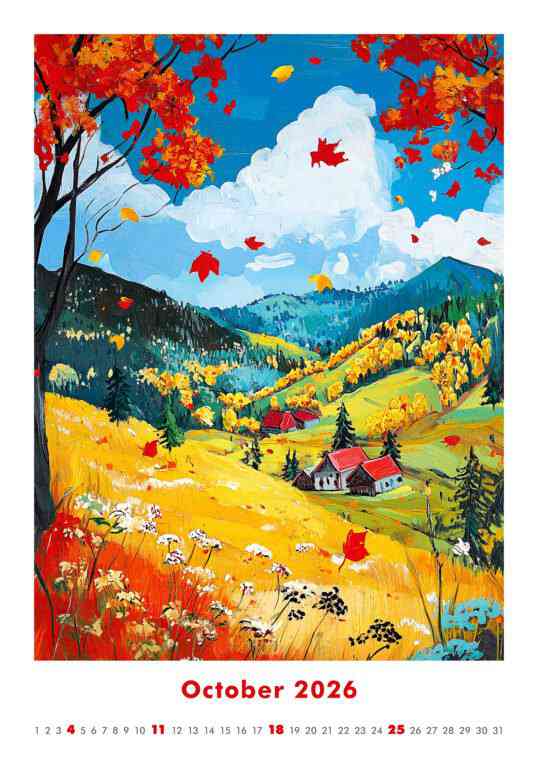 STANDARD - Calendar Art Naive