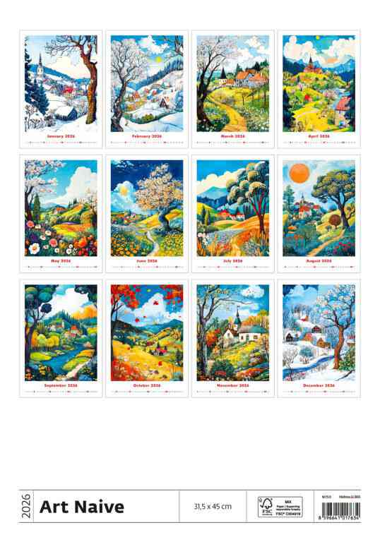 STANDARD - Calendar Art Naive