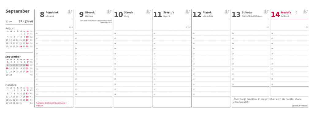 Stolové kalendáre 2026 - Praktický kalendár