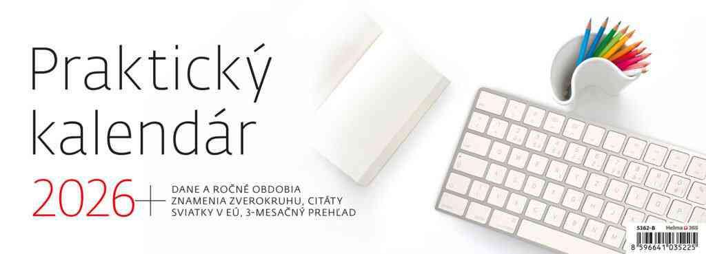 Stolové kalendáre 2026 - Praktický kalendár