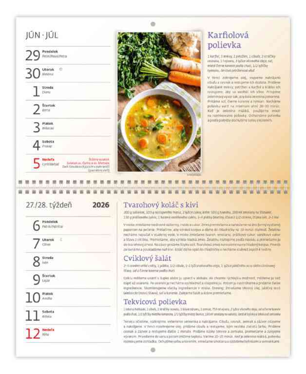 Stolové kalendáre 2026 - Kalendár Gazdinka