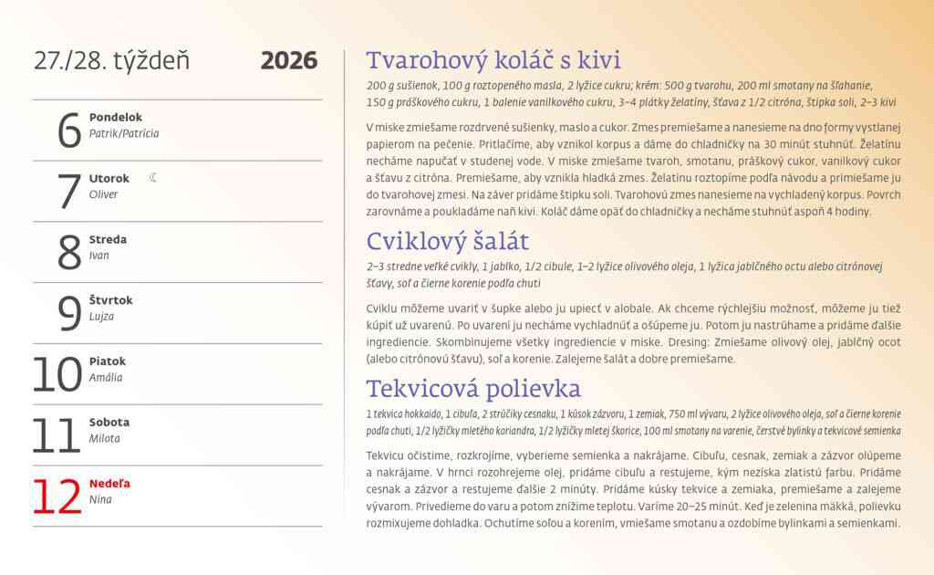 Stolové kalendáre 2026 - Kalendár Gazdinka