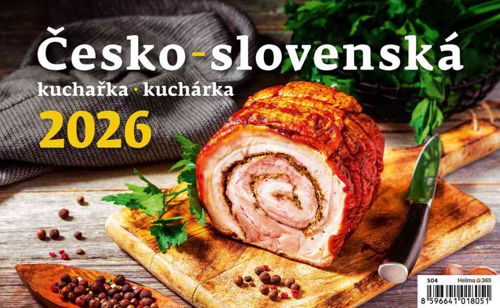 Stolové kalendáre 2026 - Kalendár Česko-slovenská kuchařka/kuchárka