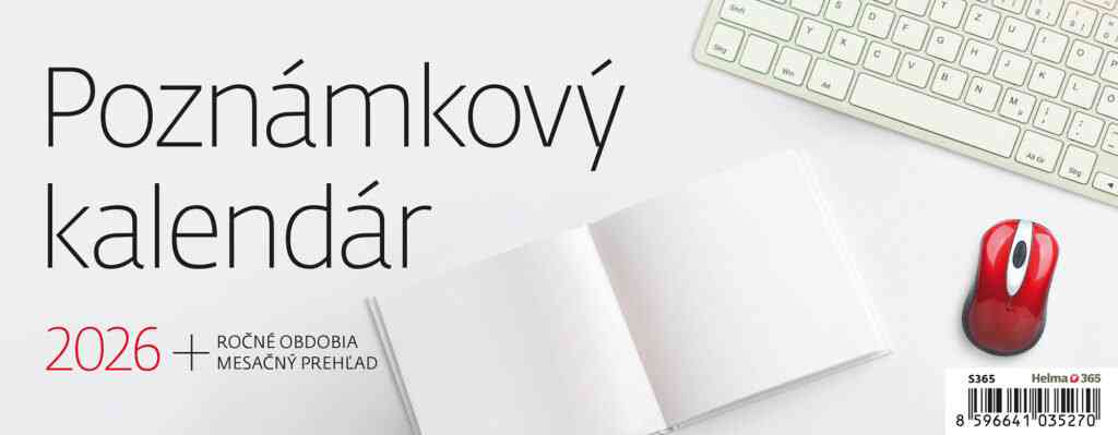 Stolové kalendáre 2026 - Poznámkový kalendár