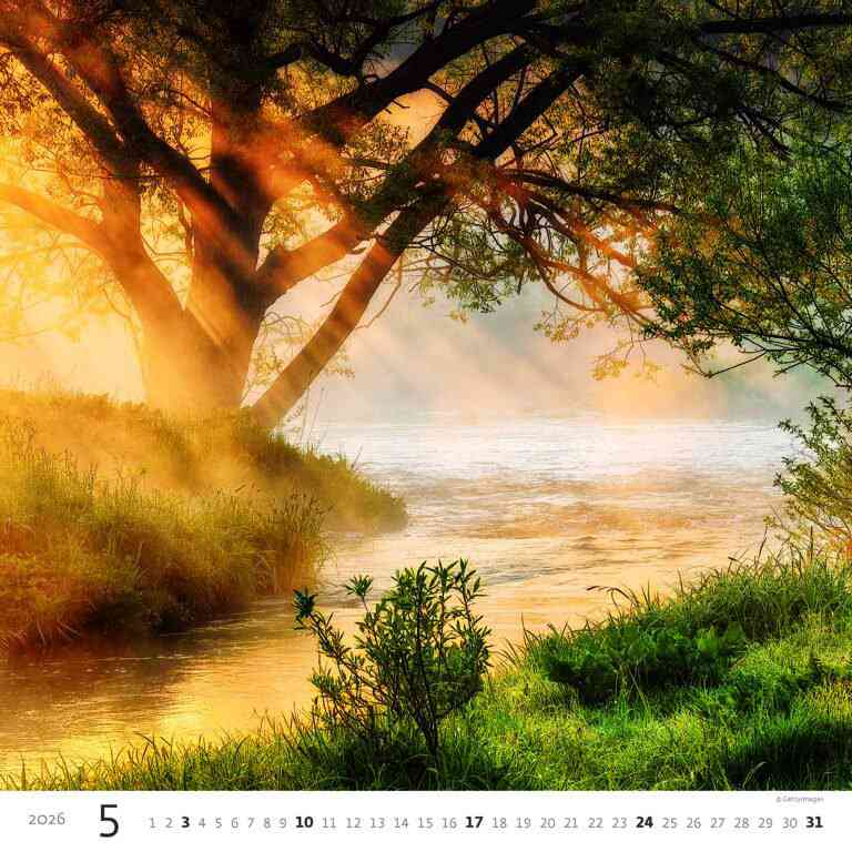 Wall calendars 2026 - Calendar Aqua