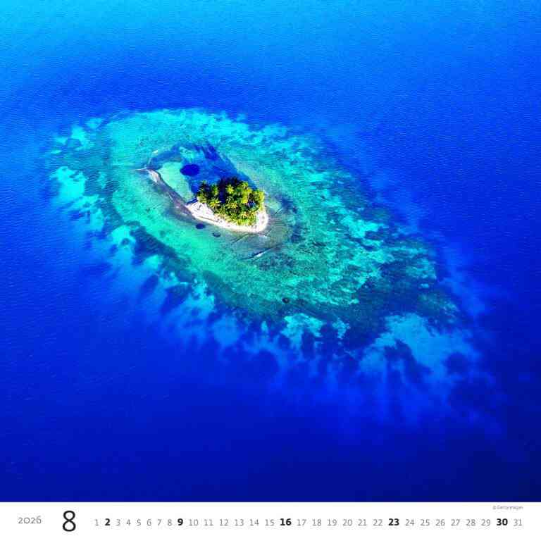 Wall calendars 2026 - Calendar Aqua