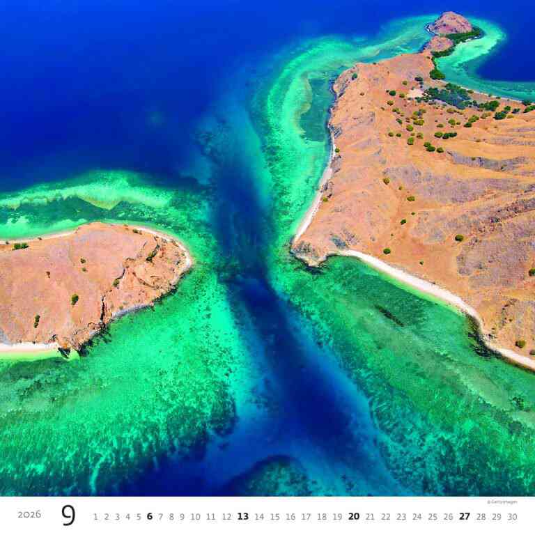 Wall calendars 2026 - Calendar Aqua