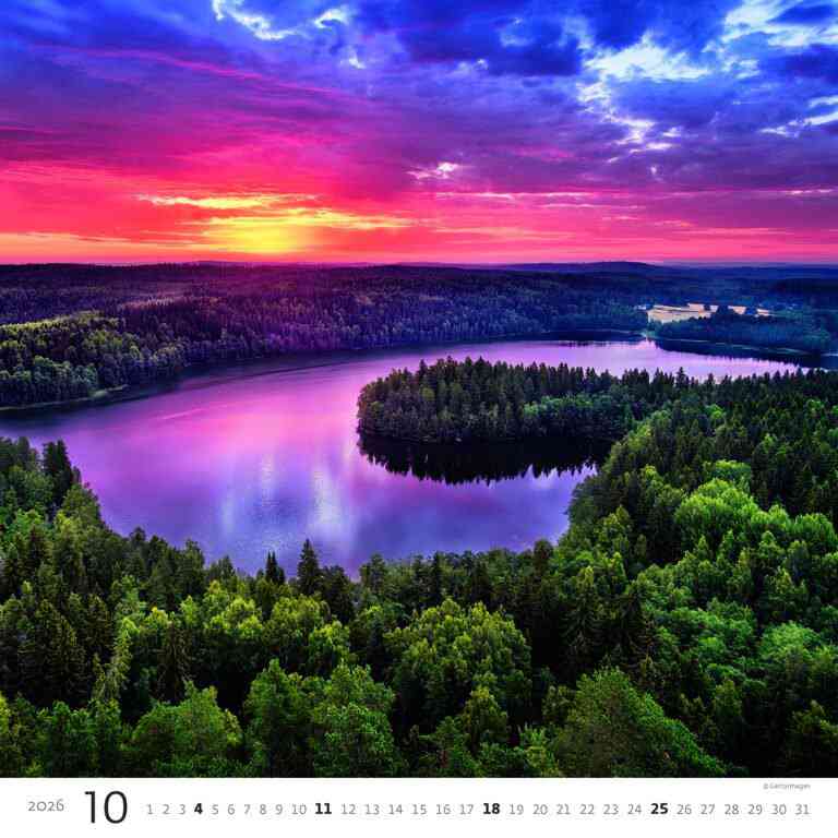 Wall calendars 2026 - Calendar Aqua