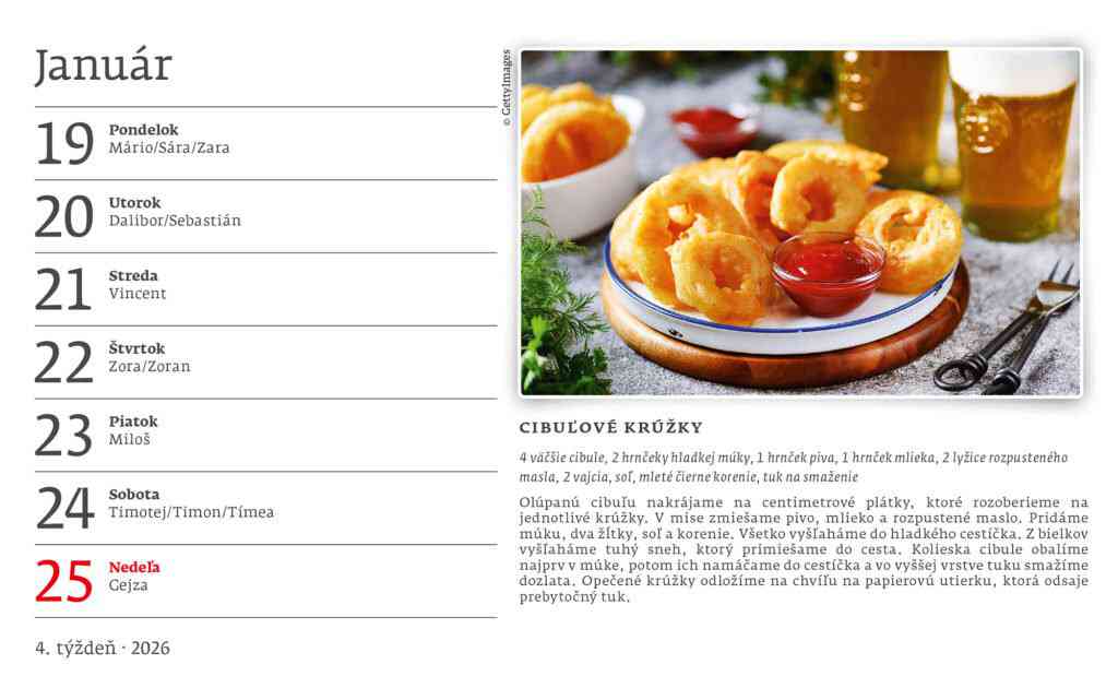 Stolové kalendáre 2026 - Kalendár Hrnčeková kuchárka