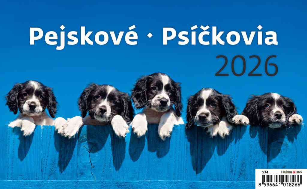 Stolové kalendáre 2026 - Kalendár Psíčkovia