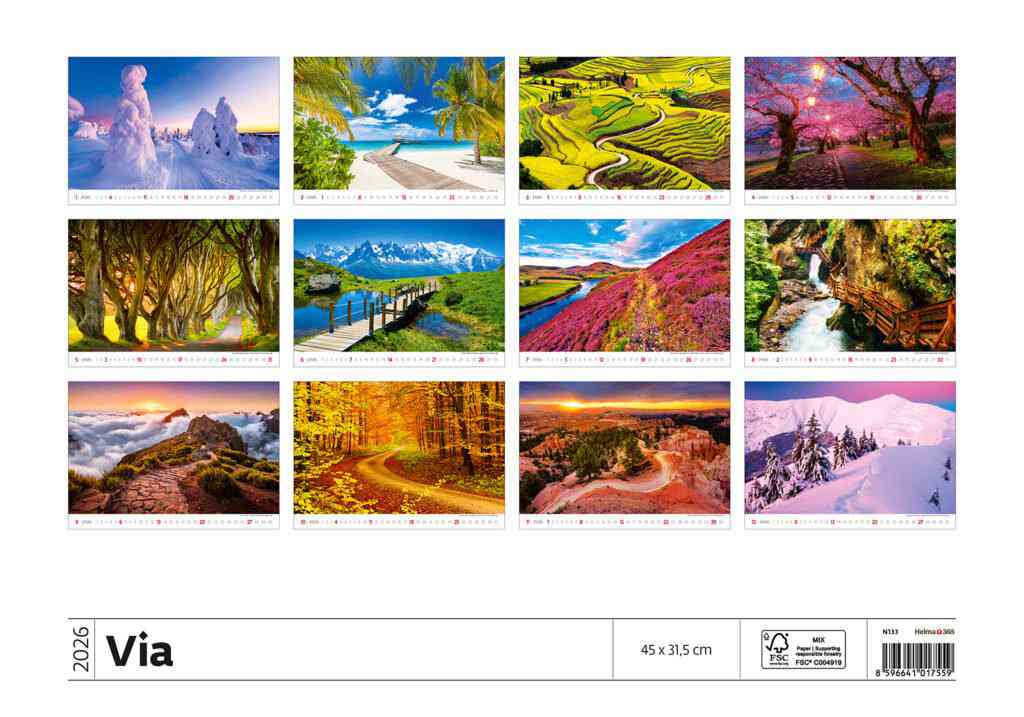 Wall calendars 2026 - Calendar Via