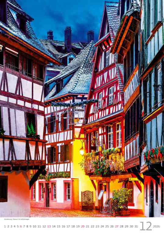 Wall calendars 2026 - Calendar Romantic Corners