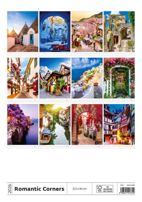 STANDARD - Calendar Romantic Corners