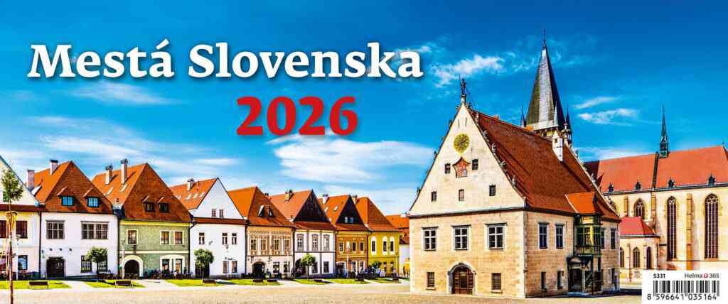Stolové kalendáre 2026 - Kalendár Mestá Slovenska