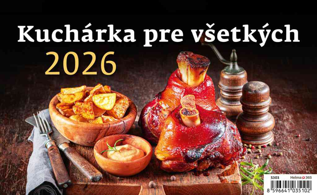 Stolové kalendáre 2026 - Kalendár Kuchárka pre všetkých