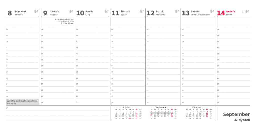 Stolové kalendáre 2026 - Pracovný kalendár