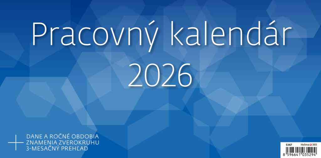 Stolové kalendáre 2026 - Pracovný kalendár