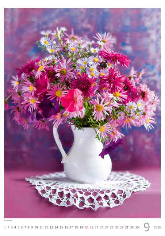 Wall calendars 2026 - Calendar Magic Flowers