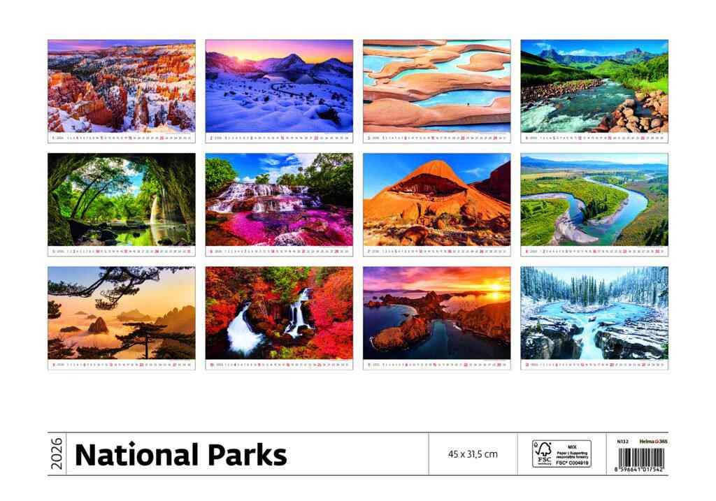STANDARD - Calendar National Parks