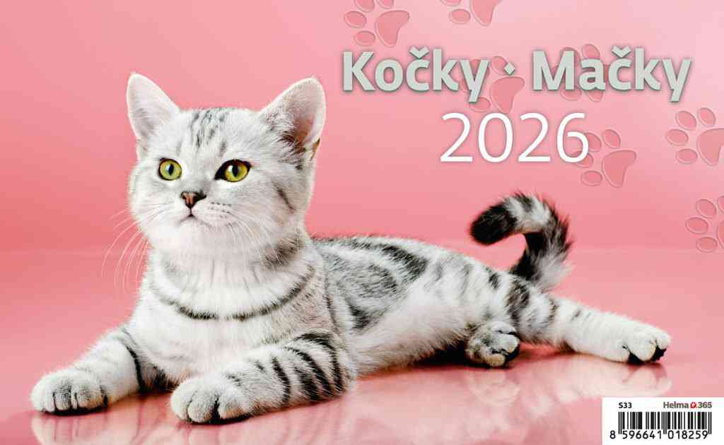 Stolové kalendáre 2026 - Kalendár Mačky
