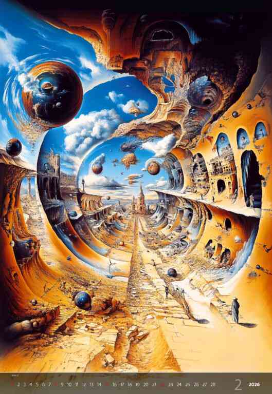 EXCLUSIVE EDITION - Calendar Surreal New Worlds