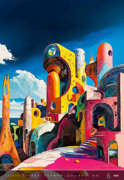 EXCLUSIVE EDITION - Calendar Surreal New Worlds