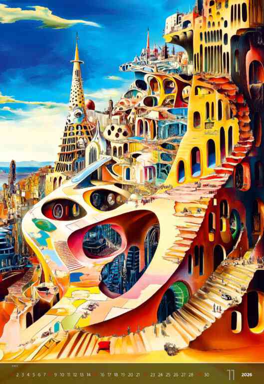 EXCLUSIVE EDITION - Calendar Surreal New Worlds