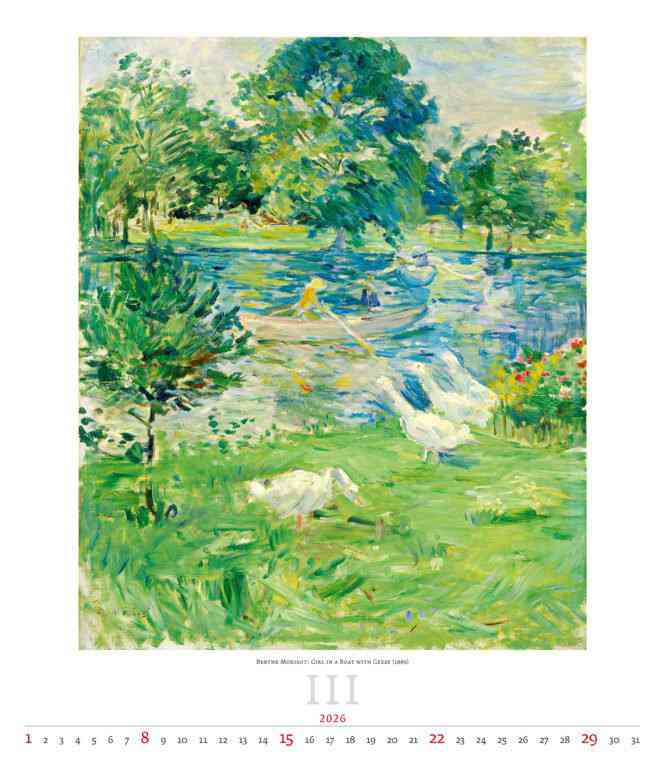 Wall calendars 2026 - Calendar Impressionism