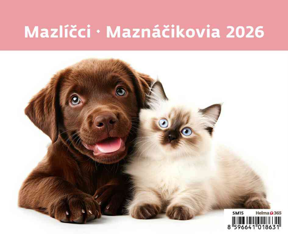 Stolové kalendáre 2026 - Kalendár Maznáčikovia