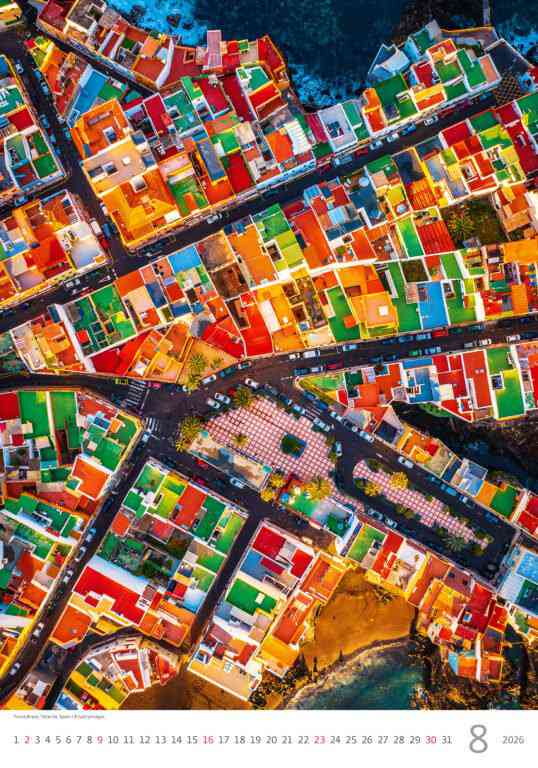 Wall calendars 2026 - Calendar World from Above