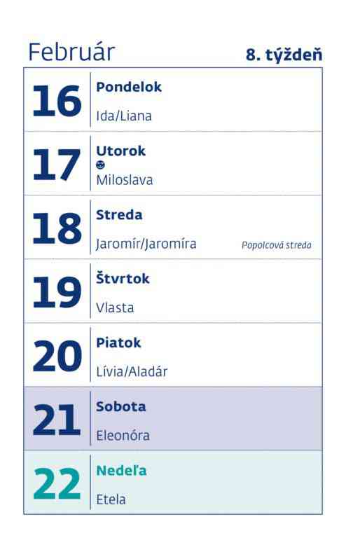 Stolové kalendáre 2026 - MINI kalendár