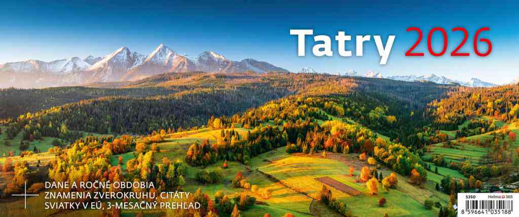 Stolové kalendáre 2026 - Kalendár Tatry
