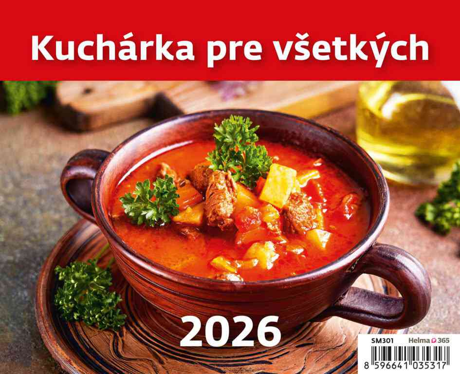 Stolové kalendáre 2026 - Kalendár Kuchárka pre všetkých