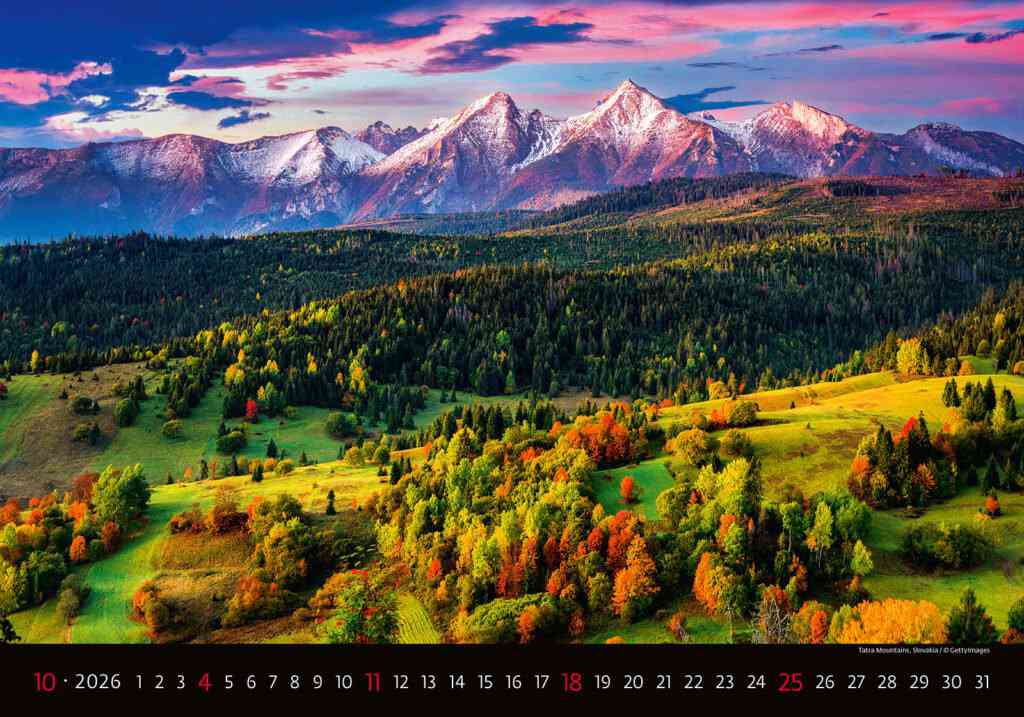 Wall calendars 2026 - Calendar Landscapes