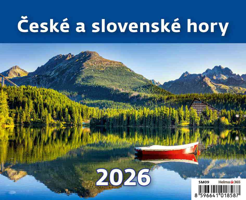 Stolové kalendáre 2026 - Kalendár České a slovenské hory