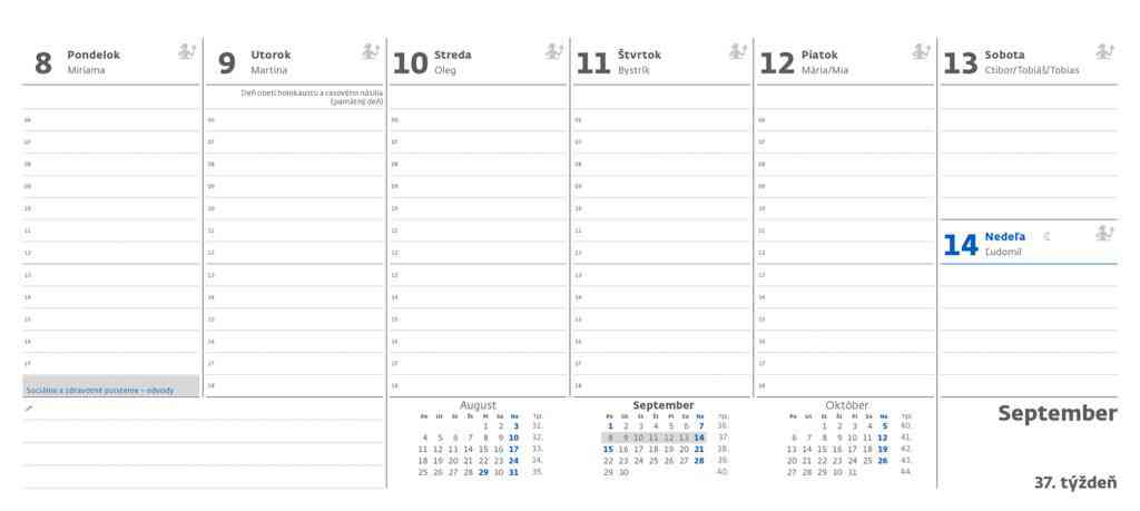 Stolové kalendáre 2026 - Plánovací kalendár OFFICE