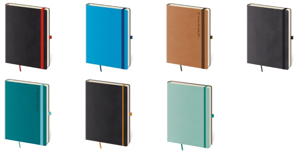 zápisníky flexies s gumičkou